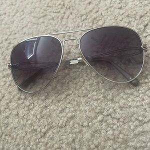 Black Aviator Sunglasses